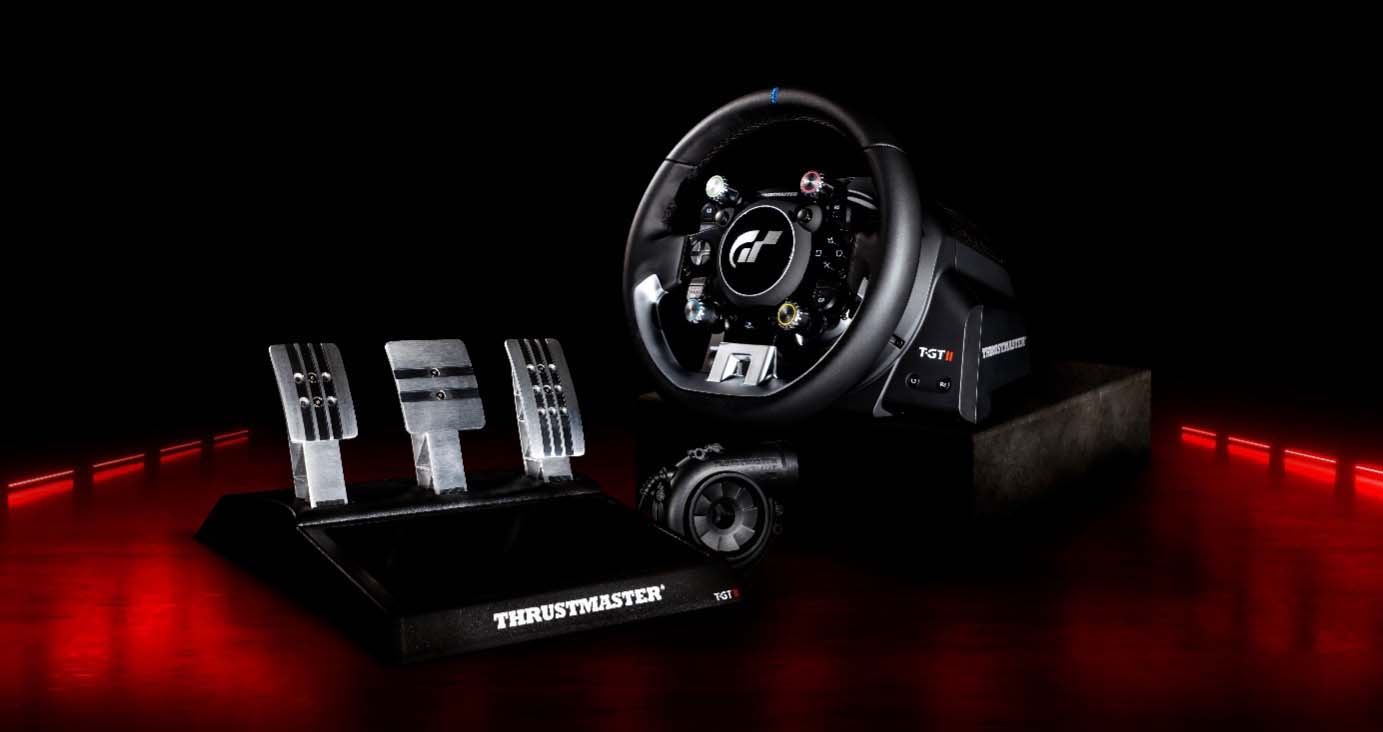 Thrustmaster T-GT II Volant Racing Retour de Force- Sous license officielle  PlayStation 5 et Gran Turismo - PS5, PS4 et PC