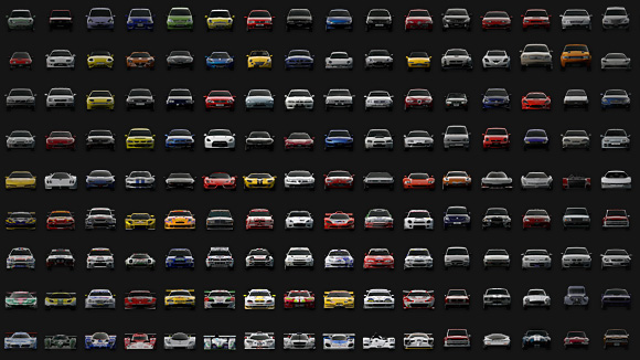 how many cars in gran turismo sport