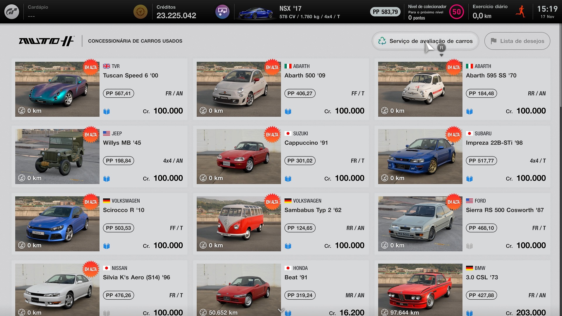 Gran Turismo 7: preço de alguns carros lendários subiram