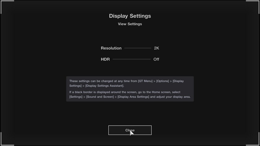 playstation settings screen